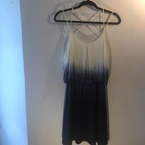 She & Sky ombré blue strappy tank dress